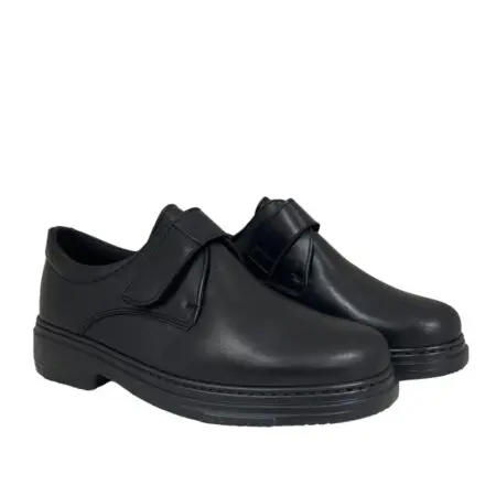 Par de zapatos cómodos de hombre, con cierre de velcro, de color negro, modelo 5479 Clink V2