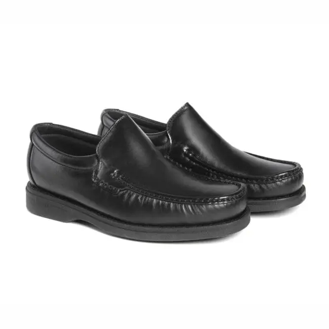 Paire de chaussures confortables pour hommes de type Kiowa, noires, modèle 5614