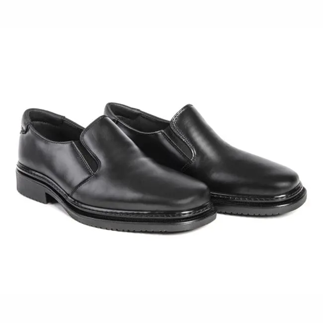 Chaussures confortables et élégantes pour hommes en noir, modèle 5709