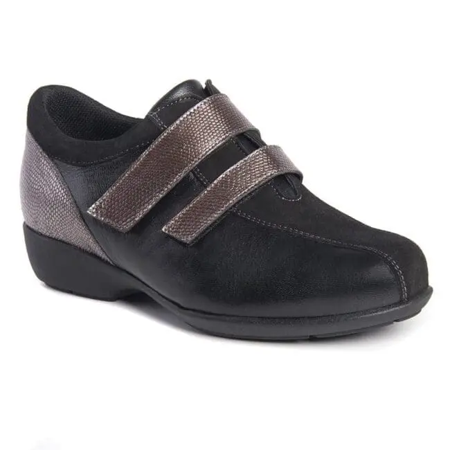 Comfortable women's shoe Special Width and velcro 6487-H | Pinoso's