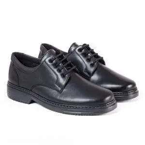 Par de zapatos para hombre con cordón y horma extra ancha, color negro, modelo 5975-H CLINK V2
