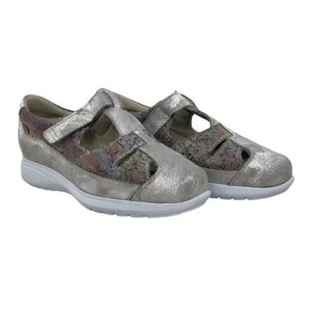 Closed confort sandal for women, graphite colour, model 7219-H V2