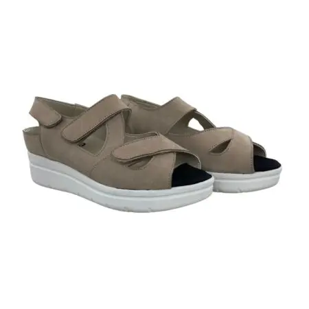 Women's comfortable sandals, taupe colour, model 8269 V2