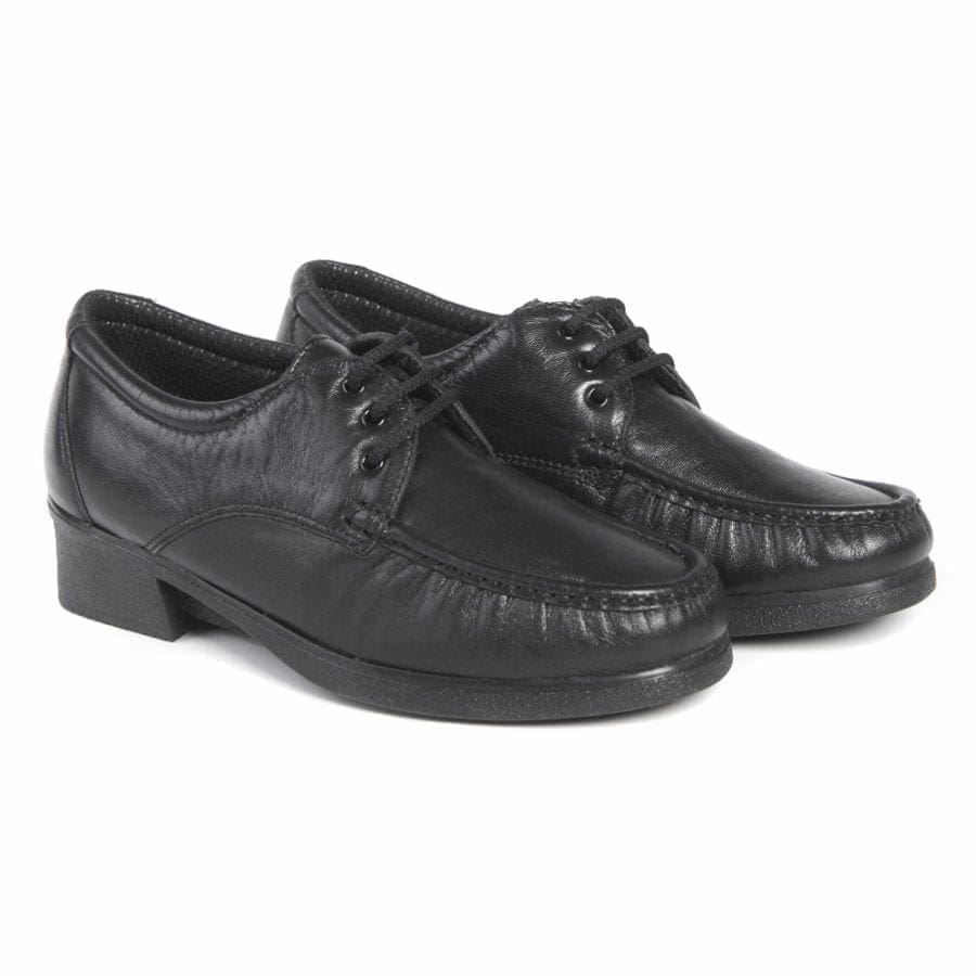 Pair of comfortable women's lace-up shoes, black, model 5227 Mayo V2