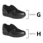 Women's casual trainers with two special widths, H and G V2