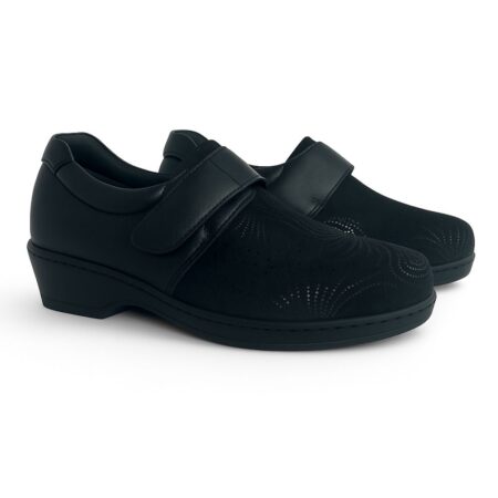 Zapatos mujer para pies delicados, Ancho especial XXL y velcro, modelo 7334, marca Pinoso's